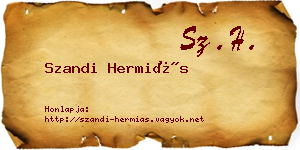 Szandi Hermiás névjegykártya